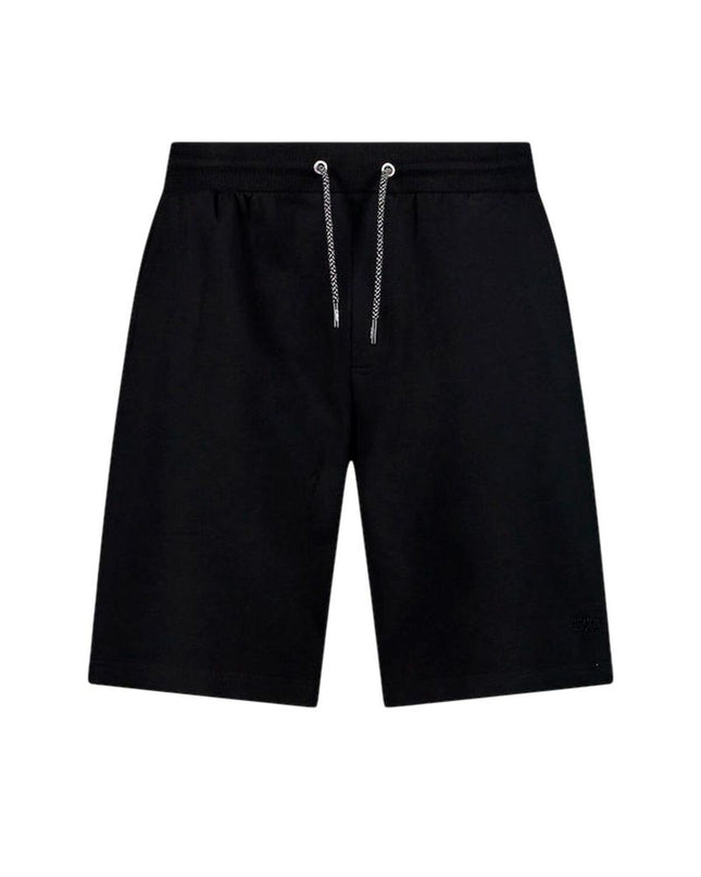 Calvin Klein men's black woven swim trunks for sport and watersports, casual and comfortable for outdoor swimming activities.