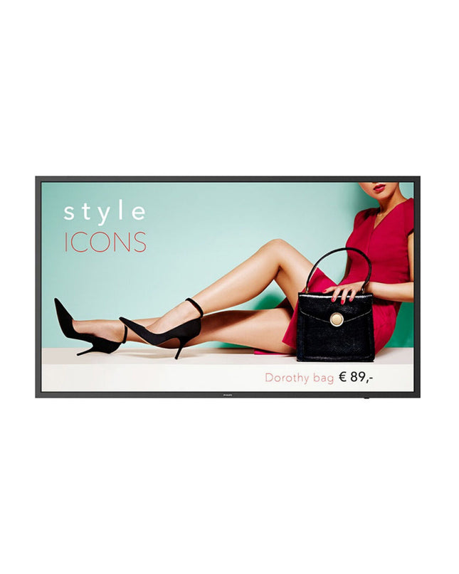 Philips 55-inch Full HD Smart TV with sleek bezel, displaying vibrant image, suitable for home cinema and entertainment.