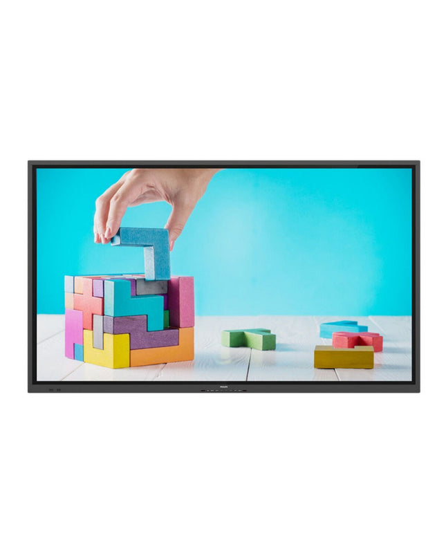 Philips 86-inch 4K Ultra HD Smart TV with sleek black bezel, ideal for home entertainment and immersive video viewing