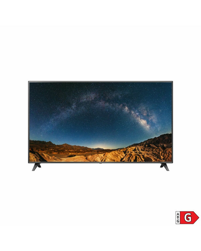 LG 43-inch 4K Ultra HD LED Smart TV with slim bezel and sleek design, ideal for home entertainment and video streaming.