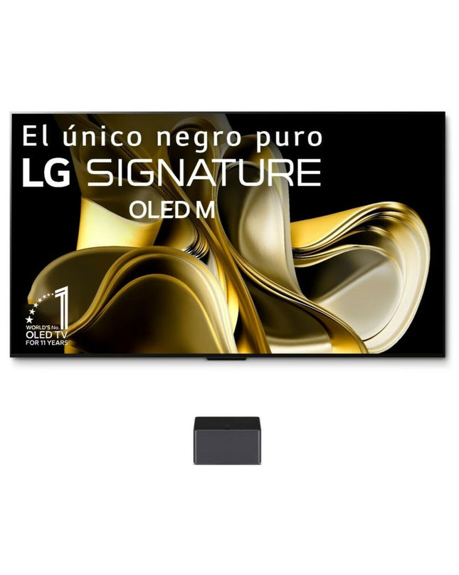 LG 97-inch 4K Ultra HD OLED Smart TV with FreeSync, featuring sleek design and vibrant display for home entertainment.
