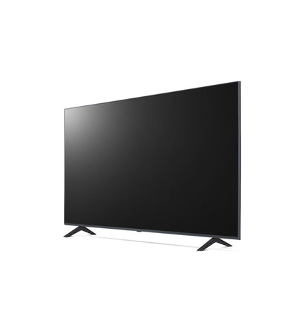 LG 50-inch 4K Ultra HD LED Smart TV with sleek black screen and slim frame, ideal for home entertainment and video streaming