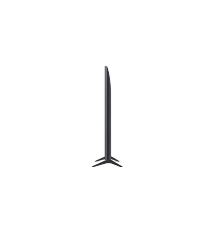 LG 50-inch 4K Ultra HD LED Smart TV with slim black bezel, mounted on a modern TV stand in a living room setting.
