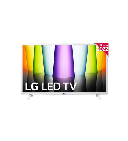 LG 32-inch Full HD LED Smart TV showing a vibrant screen with image quality, WiFi connectivity, and sleek black finish.