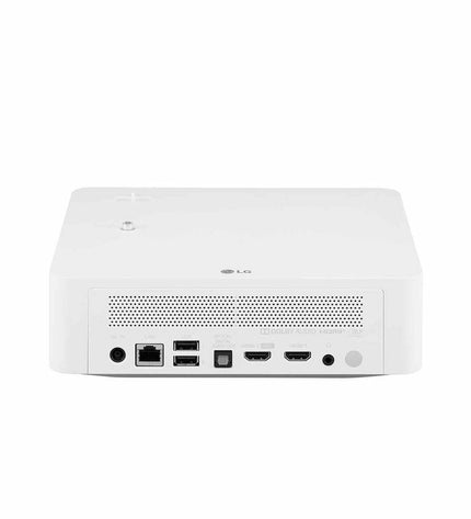 LG PF610P projector with 1000 lumens, compact electronic device for TV, video, and home cinema setup.