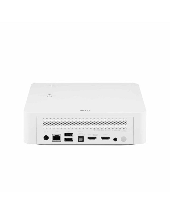 LG PF610P projector with 1000 lumens, compact electronic device for TV, video, and home cinema setup.