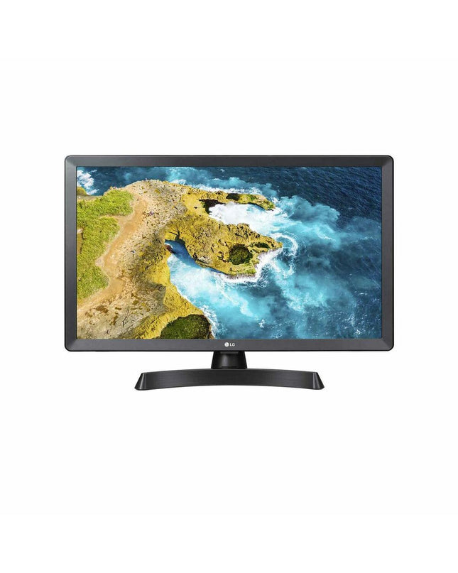 LG 24-inch HD LED Smart TV with Wi-Fi, featuring a sleek black frame and a clear display screen for home entertainment.