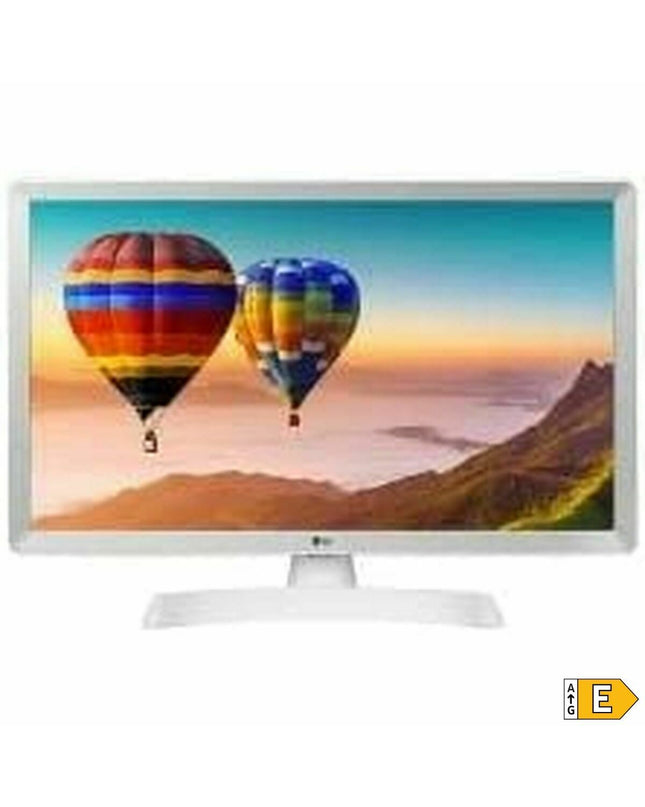 LG 24-inch HD LED smart TV showcasing a sleek black screen with a slim bezel, WiFi connectivity, and modern electronic design.