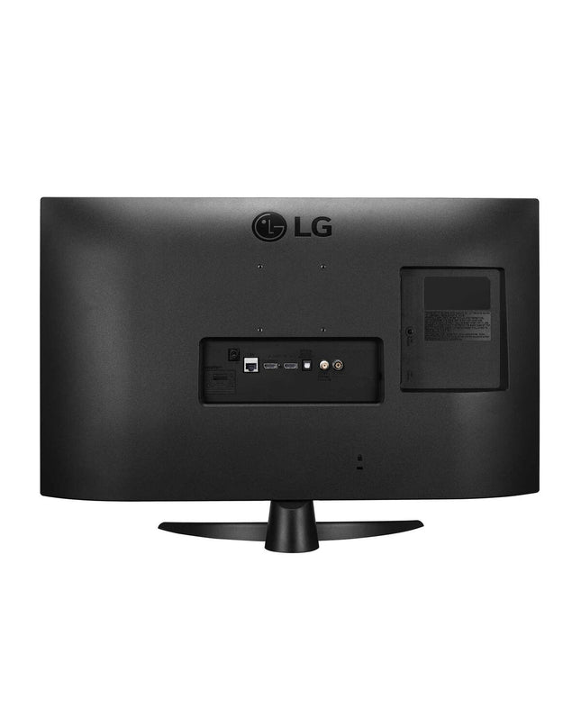 LG 27-inch Full HD LED Smart TV displaying vibrant colors and sleek design, ideal for home entertainment and video streaming.