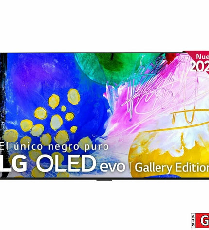 LG 97G29LA 4K Ultra HD OLED Smart TV with AMD FreeSync, large screen, sleek design, ideal for home cinema and entertainment.