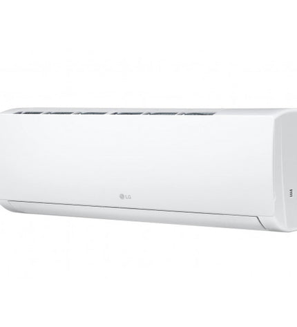 LG portable air conditioner from the LGSMART12.SET series, shown in a home setting, designed for cooling and comfort.