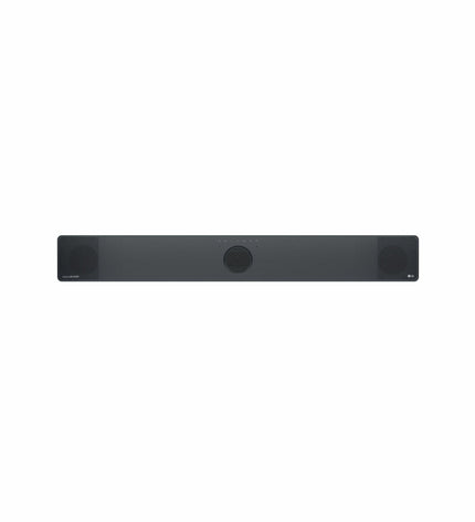 LG SC9S black soundbar with 400W power, electronic audio and Hi-Fi equipment, showing front view with sleek design.