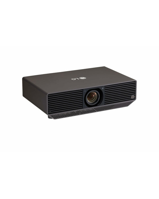LG BU70QGA projector for home cinema, showing a clear image projected onto a screen in a modern electronics setup.