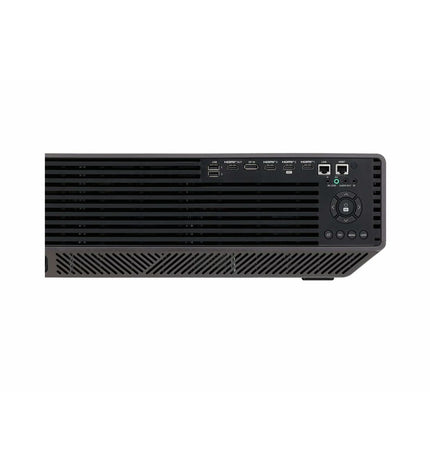 LG BU70QGA projector for home theater, compact electronic device with lens, ports, and control buttons visible in the image.