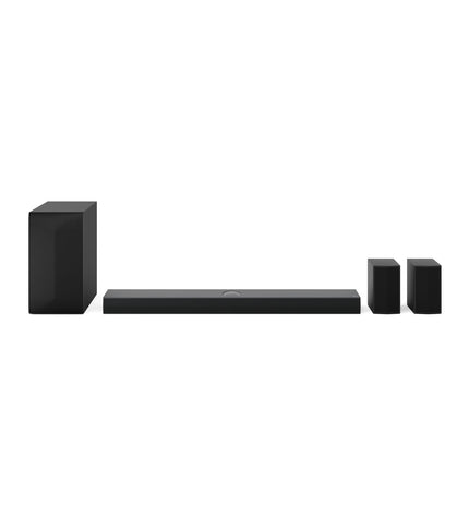 LG S70TR.Zwart 500W soundbar with sleek black design, compact audio and hi-fi equipment for home theater and enhanced sound quality