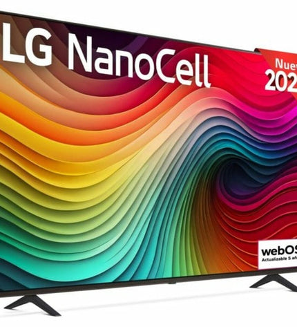 LG Smart TV 50" NanoCell 4K Ultra HD display, sleek screen with vibrant colors and modern design for home entertainment.