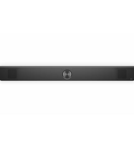 LG S90TR.DEUSLLK black 670W soundbar with sleek design, featuring multiple audio ports and a compact, modern look.