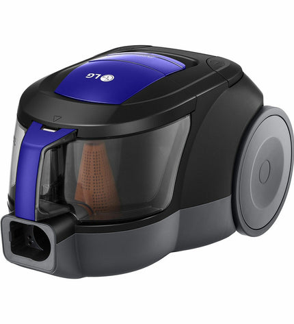 LG VC5506NHTB 650W vacuum cleaner, upright model with dust container and adjustable handle for home cleaning.