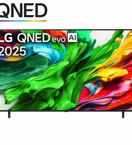 LG 55QNED87A6B 55-inch 4K Ultra HD LED Smart TV with HDR, Edge-LED backlighting, and AMD FreeSync technology.