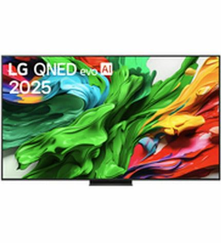 LG 86-inch QNED86A6A 4K Ultra HD LED Smart TV displaying vibrant HDR content with slim bezels and a modern design.