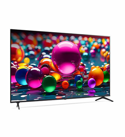 LG 75-inch 4K Ultra HD Smart LED TV with slim bezel and sleek design, ideal for home entertainment and video streaming.