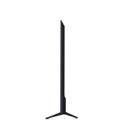LG 86-inch 4K Ultra HD LED Smart TV showcasing a slim black screen with a modern bezel, ideal for home entertainment.