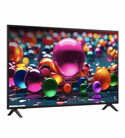 LG 55UA75006LA.AEU 55-inch 4K Ultra HD LED Smart TV with slim black bezel, perfect for home entertainment and video streaming.