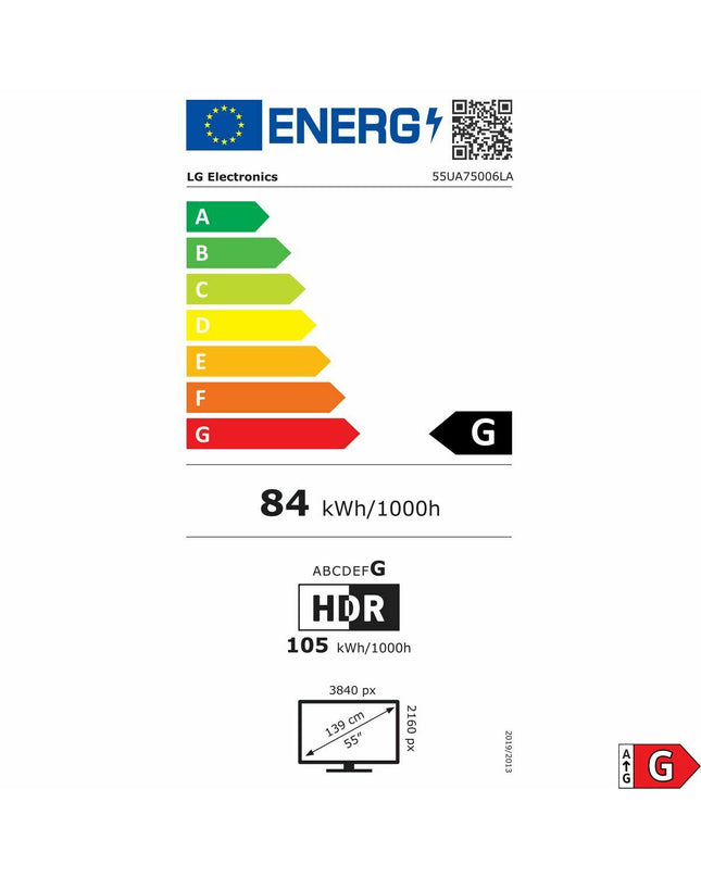 LG 55-inch 4K Ultra HD Smart LED TV, sleek electronic TV with slim bezels and vibrant display for home entertainment.