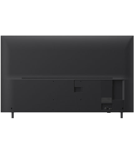 LG 65-inch 4K Ultra HD LED Smart TV displaying a vibrant home screen with app icons and sleek black frame.