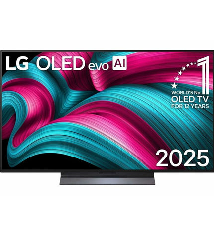 LG OLED48C54LA 48-inch 4K Ultra HD Smart TV with HDR, sleek electronic TV for home cinema and entertainment.