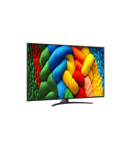 LG 65NANO81A6A Smart TV with 65-inch 4K Ultra HD NanoCell display, HDR, and D-LED technology for home entertainment.