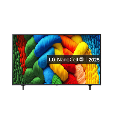 LG 55NANO80A6B.AEU 55-inch 4K Ultra HD LED Smart TV with NanoCell display and HDR for home entertainment.