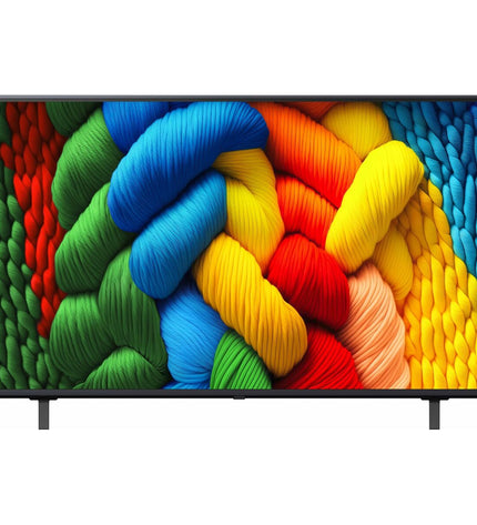 LG 55NANO80A6B.AEU 55-inch 4K Ultra HD LED Smart TV with HDR and NanoCell display, shown from a front view.