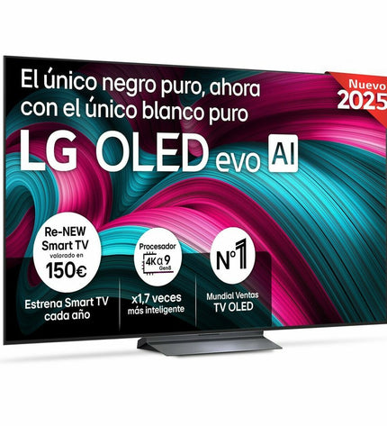 LG 77C54LA 77-inch 4K Ultra HD OLED smart TV displaying vibrant visuals and slim design, ideal for home entertainment.