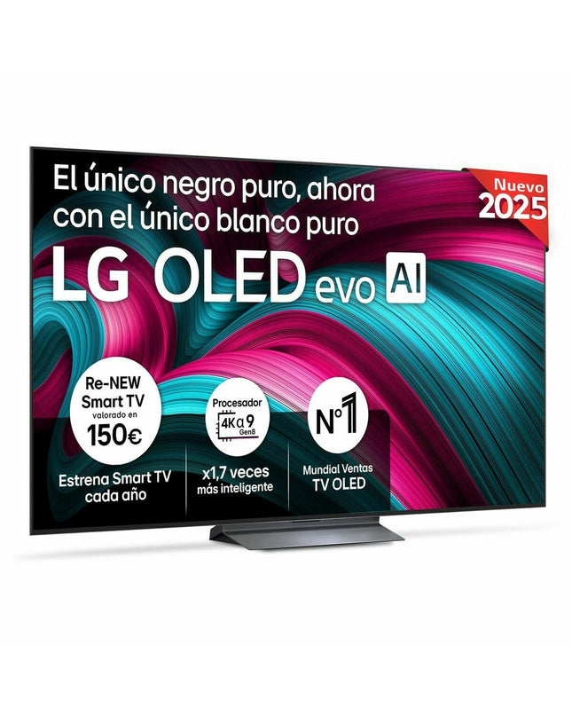 LG 77C54LA 77-inch 4K Ultra HD OLED smart TV displaying vibrant visuals and slim design, ideal for home entertainment.