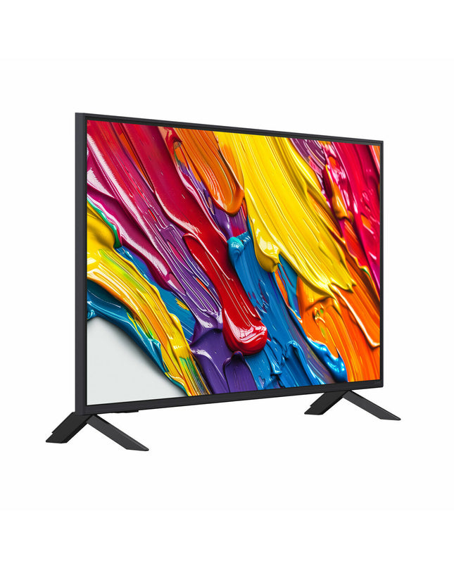 LG 43-inch QNED82A6B 4K Ultra HD LED Smart TV with HDR, edge-lit LCD screen, perfect for home entertainment and streaming.