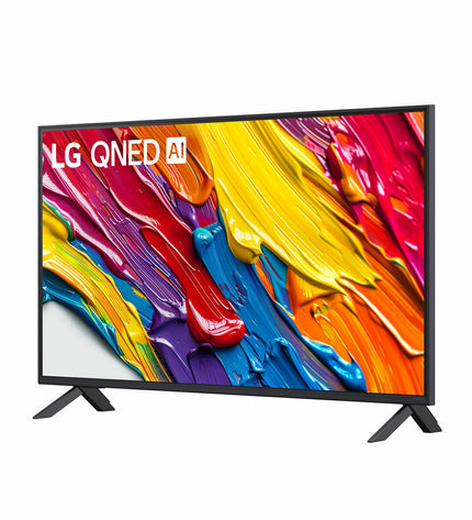 LG 43-inch 4K Ultra HD QNED LED Smart TV with HDR and slim edge-LED design, perfect for home entertainment.