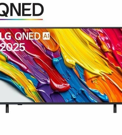 LG 43QNED82A6B 43-inch 4K Ultra HD LED Smart TV with HDR, edge-LED LCD, perfect for home entertainment and video viewing.