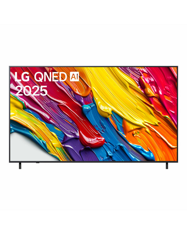 LG Smart TV 86-inch 4K Ultra HD LED QNED TV with HDR and edge-lit display, showcasing a vibrant, high-resolution screen.