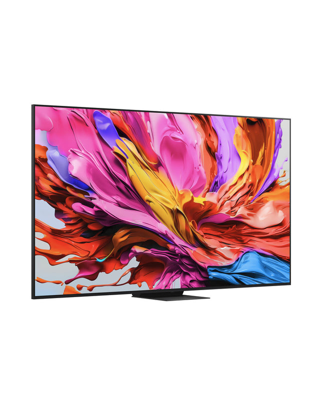 LG 100QNED86A6 100-inch 4K Ultra HD LED Smart TV displaying vibrant HDR visuals in a modern living room.