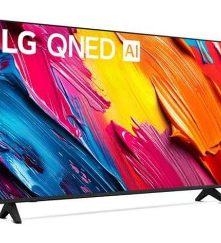 LG 43QNED70A6A Ultra HD 4K LED Smart TV displaying vibrant images in a home theater setup.