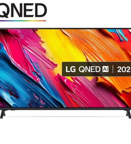 LG 55QNED70A6A.AEU 4K Ultra HD QLED Smart TV displaying vibrant colors and sleek design for home entertainment.