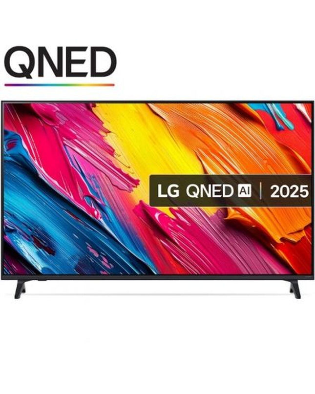 LG 55QNED70A6A.AEU 4K Ultra HD QLED Smart TV displaying vibrant colors and sleek design for home entertainment.