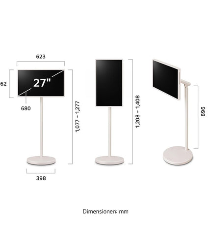 LG 27-inch LCD Smart TV with multi-touch screen, LED TFT display, ideal for home entertainment and video viewing.
