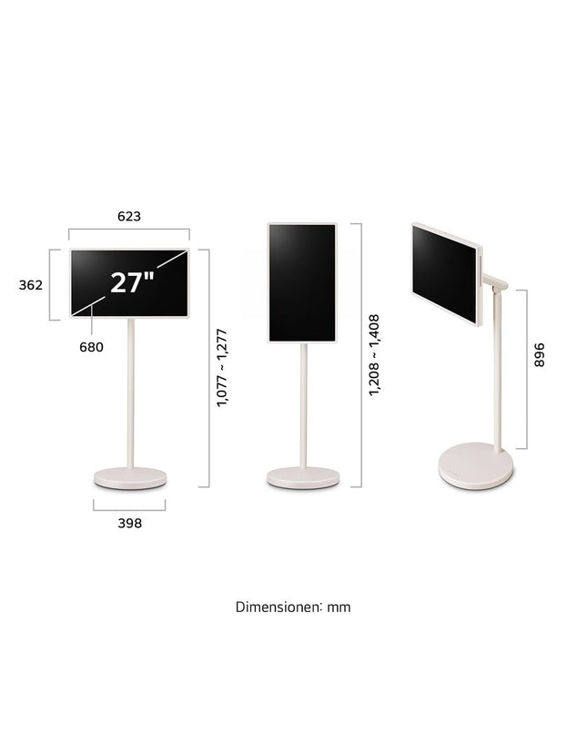 LG 27-inch LCD Smart TV with multi-touch screen, LED TFT display, ideal for home entertainment and video viewing.