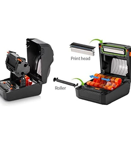 Bixolon XD3-40TK/BEG label printer for office use, showing front view of the compact office electronics device.