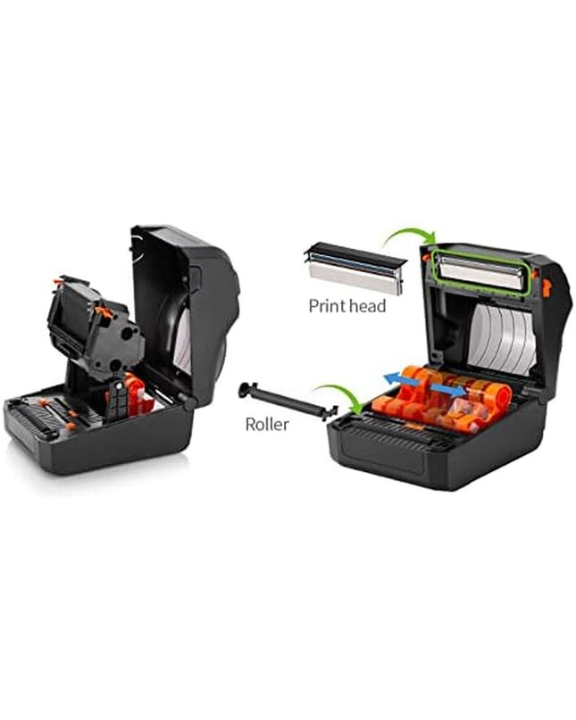 Bixolon XD3-40TK/BEG label printer for office use, showing front view of the compact office electronics device.