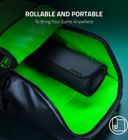 Razer gaming mat RZ02-03810100-R3M1 in black, 94 x 41 cm, designed for electronic plug-and-play gaming consoles.