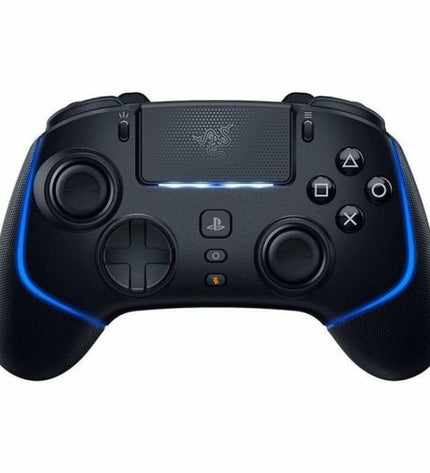 Black Razer RZ06-04710100-R3G1 remote control for plug-and-play gaming consoles, with buttons and ergonomic design visible.