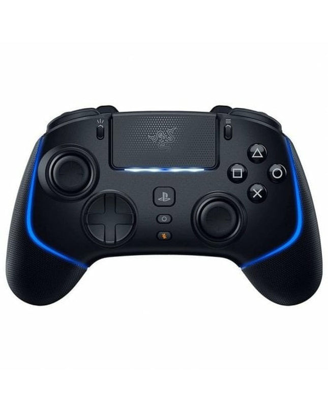 Black Razer RZ06-04710100-R3G1 remote control for plug-and-play gaming consoles, with buttons and ergonomic design visible.